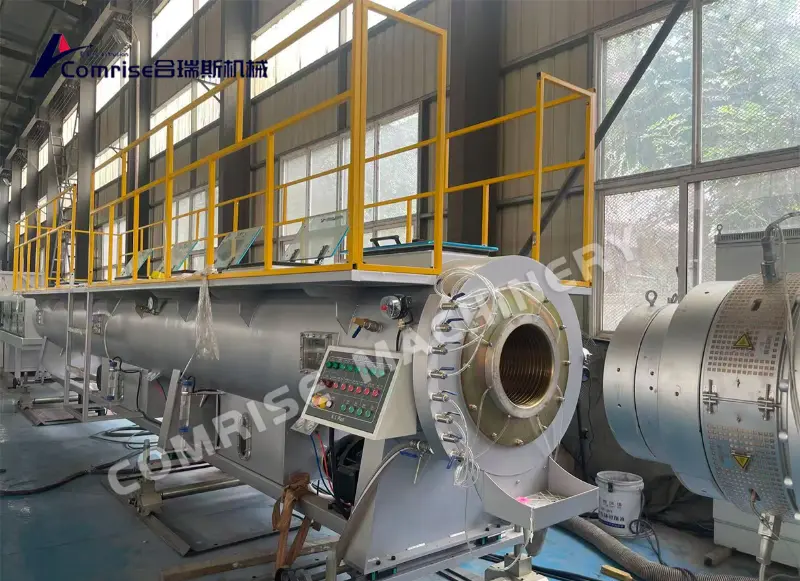 ประสบความสำเร็จในการทดลองโรงงานสายการอัดรีดท่อ PE เส้นผ่านศูนย์กลางขนาดใหญ่ (200–500 มม.) ประสบความสำเร็จในการทดลองโรงงานสายการอัดรีดท่อ PE เส้นผ่านศูนย์กลางขนาดใหญ่ (200–500 มม.)
