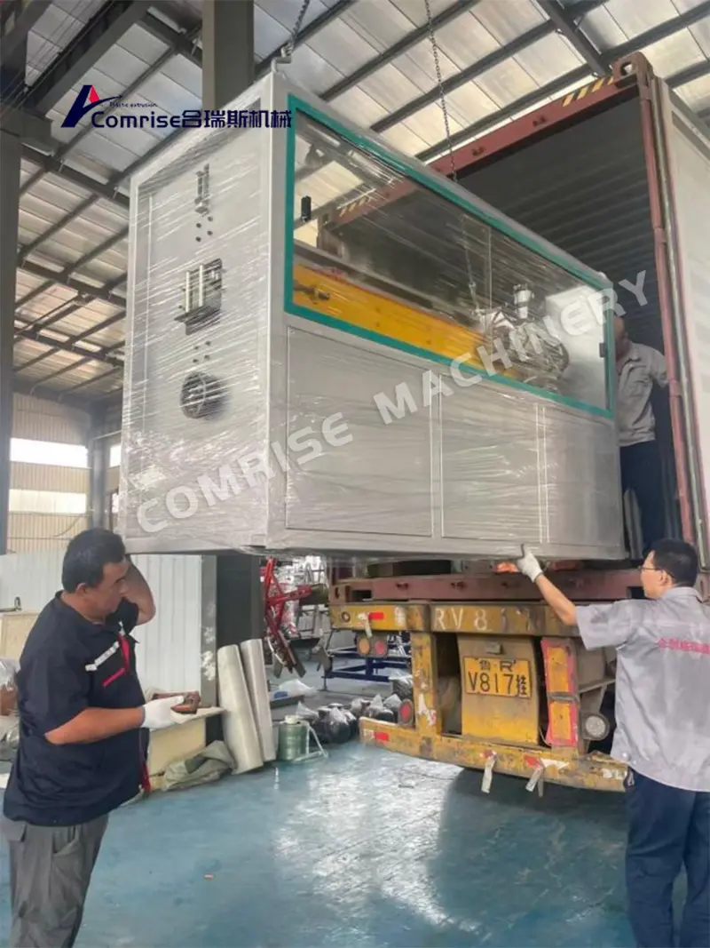 เครื่องจักรท่อพีวีซีประสิทธิภาพสูงมุ่งหน้าสู่อเมริกาใต้ เครื่องจักรท่อพีวีซีประสิทธิภาพสูงมุ่งหน้าสู่อเมริกาใต้